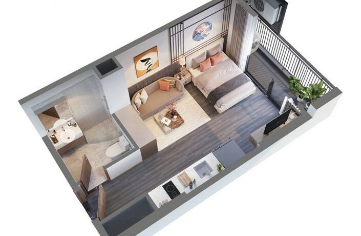 Tiềm năng cho thuê căn hộ Studio Diamond Light Thái Bình